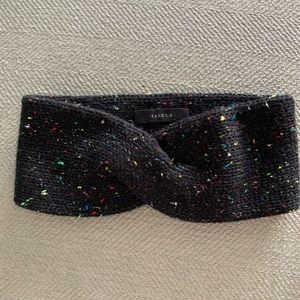 Aritzia, Talula brand black speckled cross cross headband
